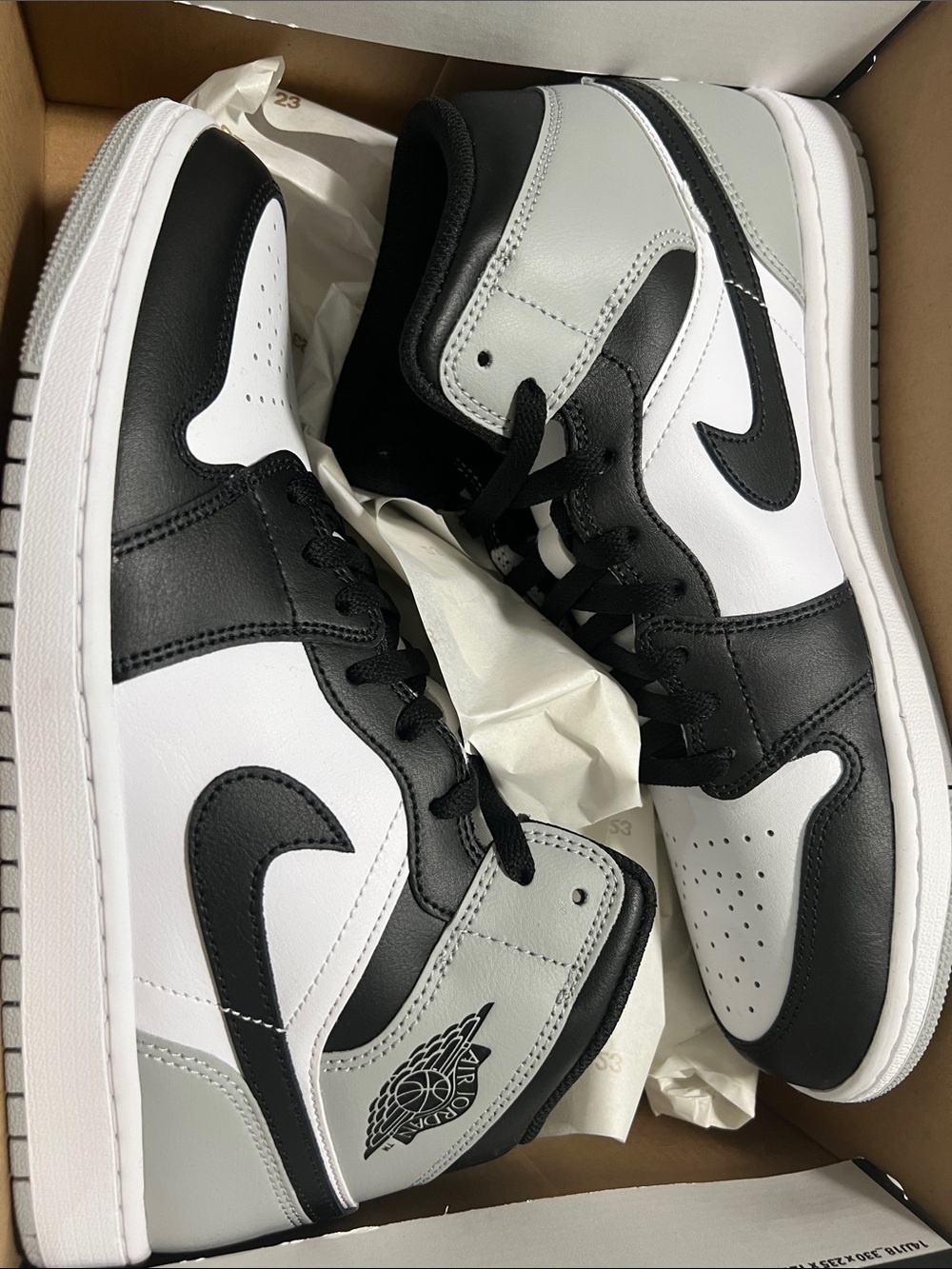 Jordan Men's High-Top Sneakers - Black, White, Gray